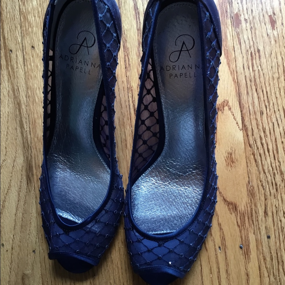 Navy blue dress shoes